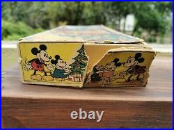 OLD VINTAGE 1930's MICKEY MOUSE CHRISTMAS LIGHTS BY NOMA IN ORIGINAL BOX