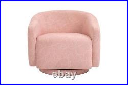 Official Disney Mickey Mouse Doodle Accent Swivel Chair Pink Upholstered Fabric