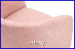 Official Disney Mickey Mouse Doodle Accent Swivel Chair Pink Upholstered Fabric