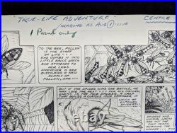 Original 1953 Disney Mickey Mouse Weekly Comic Art Basil Reynolds True Life