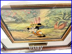 Original WALT DISNEY MICKEY MOUSE Production Cell Painted w background RARE 1941