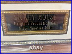 Original WALT DISNEY MICKEY MOUSE Production Cell Painted w background RARE 1941