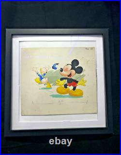 Original Walt Disney sketch drawn artwork of Mickey Mouse and Donald Duck 1950s