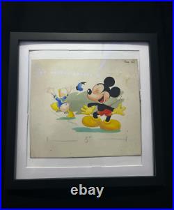Original Walt Disney sketch drawn artwork of Mickey Mouse and Donald Duck 1950s