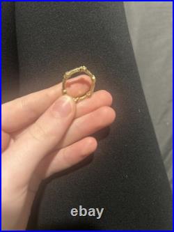 Pandora Disney Mickey Mouse and Minnie Mouse Eternity Ring 14k gold-plated