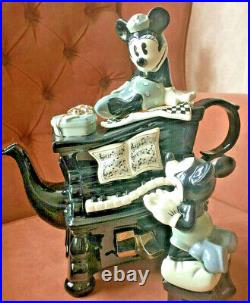Paul Cardrew Disney Showcase Teapot Titled Mickey & Minnie Piano Ltd Ed1998