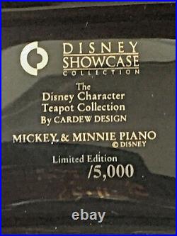 Paul Cardrew Disney Showcase Teapot Titled Mickey & Minnie Piano Ltd Ed1998