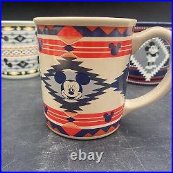 Pendleton Disney Mickey Mouse Collectible Mug Limited Edition Set of 4