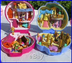 Polly Pocket DISNEY 100% Beauty and the Beast, Lion King Mickey Mouse Notre Dame