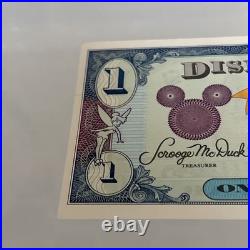 RARE 1993 Series $1 Mickey Mouse 65th Birthday Disney Dollar DO0811876A MINT