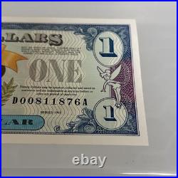 RARE 1993 Series $1 Mickey Mouse 65th Birthday Disney Dollar DO0811876A MINT