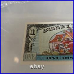 RARE 1993 Series $1 Mickey Mouse 65th Birthday Disney Dollar DO0811876A MINT
