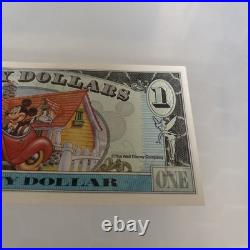 RARE 1993 Series $1 Mickey Mouse 65th Birthday Disney Dollar DO0811876A MINT