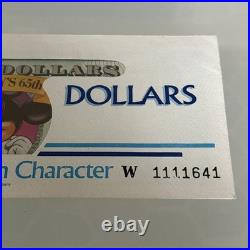 RARE 1993 Series $1 Mickey Mouse 65th Birthday Disney Dollar DO0811876A MINT