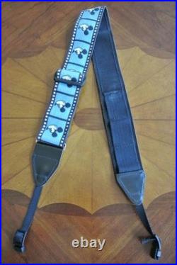 RARE Camera Shoulder Neck Strap Vintage Walt Disney Mickey Mouse Face in Frame