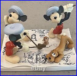 RARE Disney Gallery Art of Mickey Mouse Model Sheet Scene Canine Caddy #135/3000