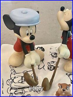 RARE Disney Gallery Art of Mickey Mouse Model Sheet Scene Canine Caddy #135/3000