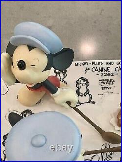 RARE Disney Gallery Art of Mickey Mouse Model Sheet Scene Canine Caddy #135/3000