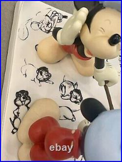 RARE Disney Gallery Art of Mickey Mouse Model Sheet Scene Canine Caddy #135/3000