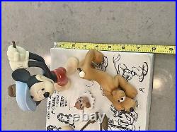 RARE Disney Gallery Art of Mickey Mouse Model Sheet Scene Canine Caddy #135/3000