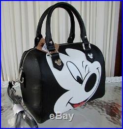 RARE Disney Loungefly Mickey Mouse Duffle Satchel Crossbody Bag Debossed NWT