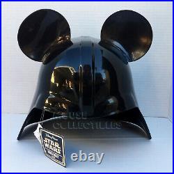 RARE Disney Parks Star Wars Darth Vader Helmet Mickey Mouse Ears Hat Adult