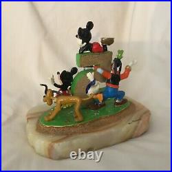 RARE Disney Ron Lee Mickey Donald Minnie Pluto Goofy Fabulous 5 Statue Figurine