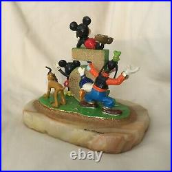 RARE Disney Ron Lee Mickey Donald Minnie Pluto Goofy Fabulous 5 Statue Figurine
