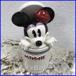 RARE HTF DISNEY Mickey Mouse and Friends Peek-A-Boo Canister Cookie Jar ...