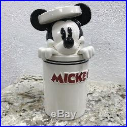 RARE HTF DISNEY Mickey Mouse and Friends Peek-A-Boo Canister Cookie Jar SET OF 4