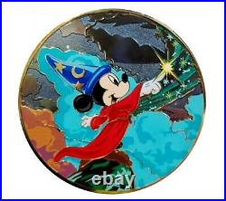 RARE LE 300 JUMBO Disney Pin Sorcerer Mickey Mouse Fantasia Magic Hat New Acme