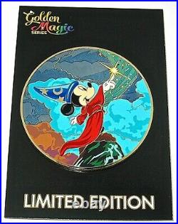 RARE LE 300 JUMBO Disney Pin Sorcerer Mickey Mouse Fantasia Magic Hat New Acme