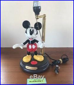 RARE Mickey Mouse ANIMATED TALKING LAMP Vintage Disney Light Peaq, 15'' Tall