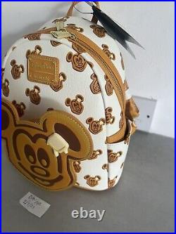RARE! NEW WITH TAGS! Loungefly Disney Parks Mickey Mouse Waffle Mini Backpack