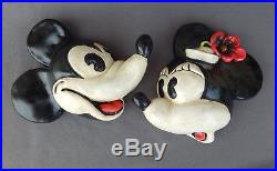 RARE SET, A pair of Disney String Holders 1930's Mickey and Minnie Mouse, WDE
