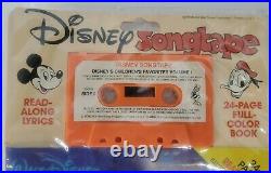 RARE Vintage Walt Disney Mickey Mouse Disco Read Along Book & cassette SEALED