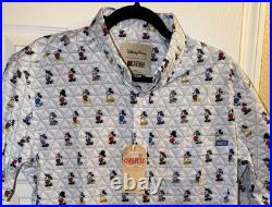 RSVLTS Disney Parks EPCOT World Showcase Mickey Mouse Button Shirt NWT MED-2XL