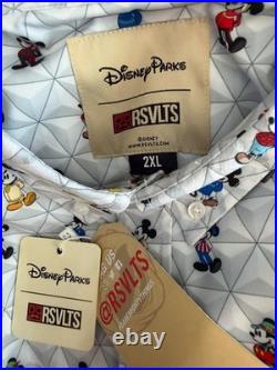 RSVLTS Disney Parks EPCOT World Showcase Mickey Mouse Button Shirt NWT MED-2XL RSVLTS Disney Parks EPCOT World Showcase Mickey Mouse Button Shirt NWT MED-2XL