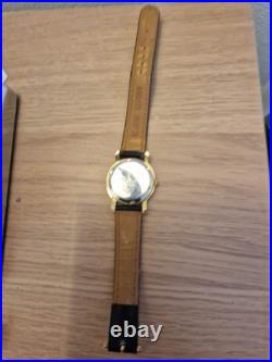Raky Mickey Mouse Disney Leather Rare Vintage Watch