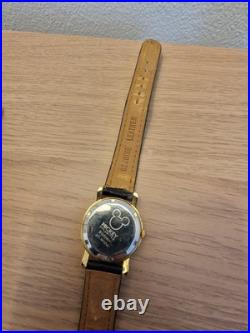 Raky Mickey Mouse Disney Leather Rare Vintage Watch