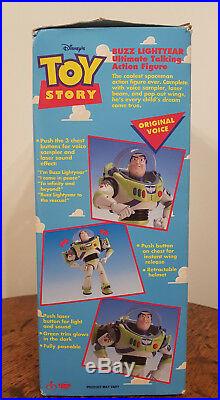 Rare Buzz Lightyear Action Figure Toy Story 1995 Disney Boxed Never Been Open