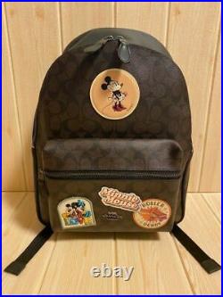 Rare Coach x Disney Collaboration Mickey Minnie Mouse Signature Backpack NEW F/S