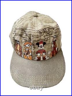 Rare DISNEY Mickey Mouse VTG Fort Wilderness Lodge 80's Hat Cap Youth