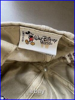 Rare DISNEY Mickey Mouse VTG Fort Wilderness Lodge 80's Hat Cap Youth