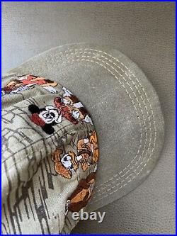 Rare DISNEY Mickey Mouse VTG Fort Wilderness Lodge 80's Hat Cap Youth