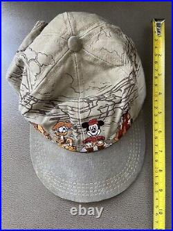 Rare DISNEY Mickey Mouse VTG Fort Wilderness Lodge 80's Hat Cap Youth