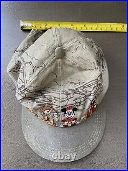Rare DISNEY Mickey Mouse VTG Fort Wilderness Lodge 80's Hat Cap Youth