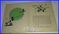 Rare Disney1930 1stmickey Mouse Bookcomplete Vf+/8.5+comic Strip Vs-bibo&l Ang