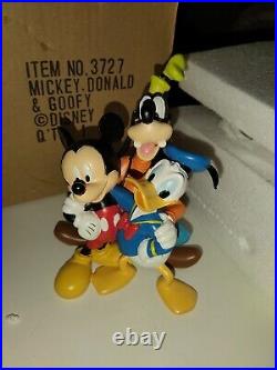 Rare Disney Mickey, Donald and Goofy Figurine 3727 New Boxed