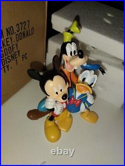 Rare Disney Mickey, Donald and Goofy Figurine 3727 New Boxed